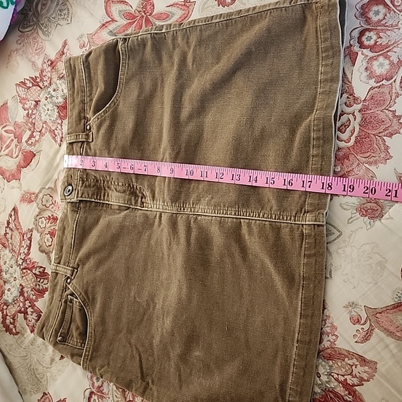 Gap Corduroy Skirt Womans 14 Brown, with 4 Pockets Jean Style Skirt - Picture 8 of 9